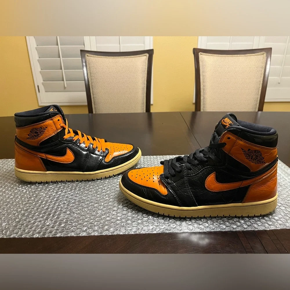 Nike Air Jordan 1 High Retro OG Shattered Backboard Sneaker Shoes Size US 11 - Picture 9 of 14